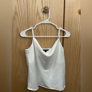Banana Republic Silky Cowl-Neck Camisole in White, Size S